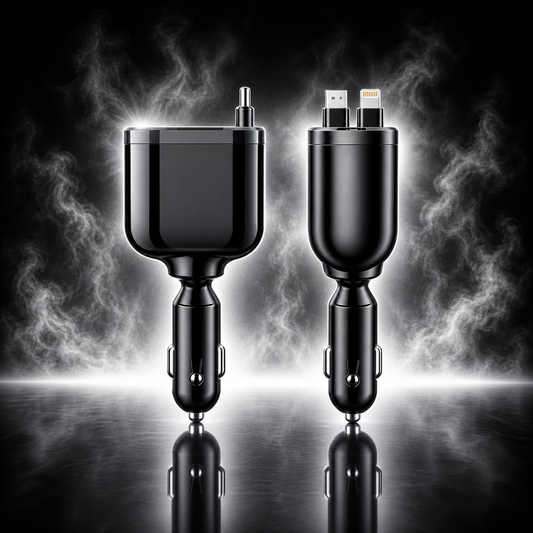 Ultraschnelles Laden: Fünf-in-Eins-USB-Autoladegerät mit intelligenter Digitalanzeige