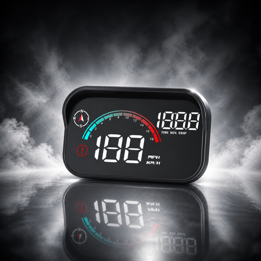 Digitales GPS-Display im Auto